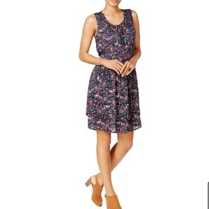 William Rast Studded A-Line Peasant Dress